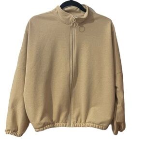 Smash + Tess Jordan Bomber Jacket Athletic Jacket Zip Up Sweatshirt Womens M